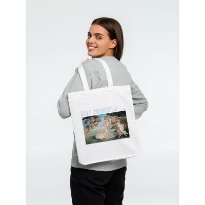 Холщовая сумка «Богиня аквадискотеки», белая-2