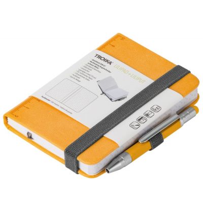 Блокнот Lilipad с ручкой Liliput, желтый-0