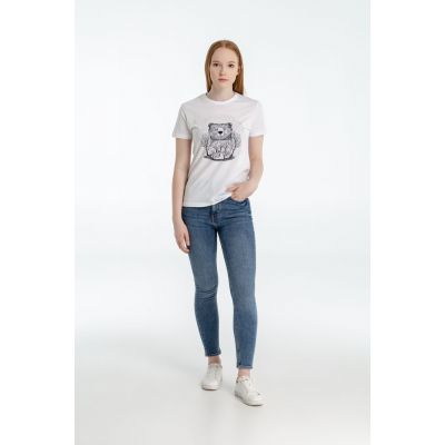 Футболка женская Bear, белая-2