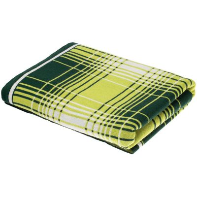 Плед Duotone, зеленый с белым-4