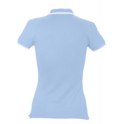 Рубашка поло женская Practice Women 270, голубая с белым-1