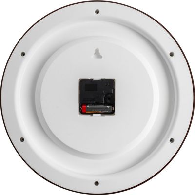 Часы настенные Flat Circle, коричневые-2