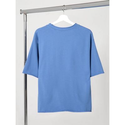 Футболка оверсайз Vozduh 2.0, синяя-1