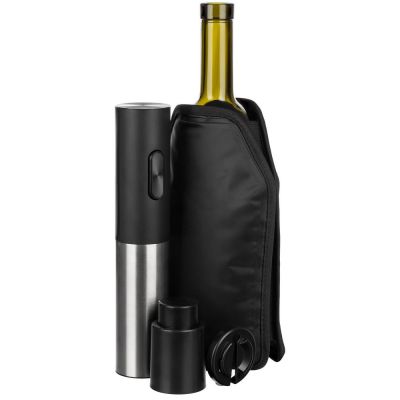 Винный набор Winetura, черный-4