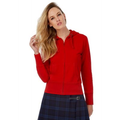 Толстовка женская Hooded Full Zip белая-4