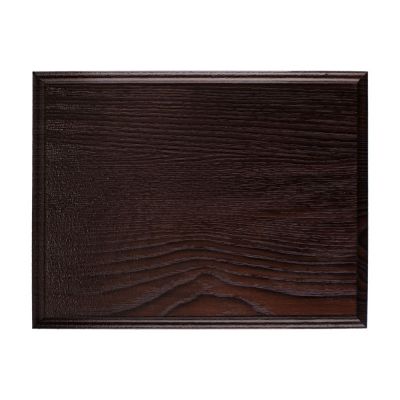 Плакетка Plaque, малая, венге с золотистой пластиной-1