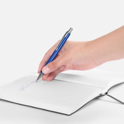 Ручка шариковая Arvent Glossy, синяя-4