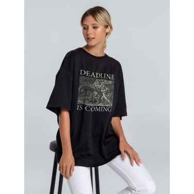 Футболка оверсайз Deadline, черная-1