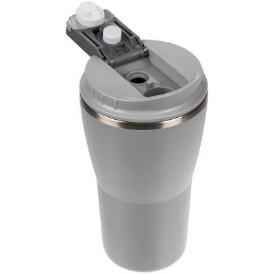 Термостакан Sapporo без логотипа, серый-6