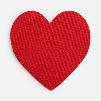 Наклейка тканевая Lunga Сor, M, красная