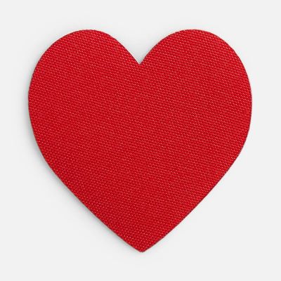 Наклейка тканевая Lunga Cor, M, красная-0