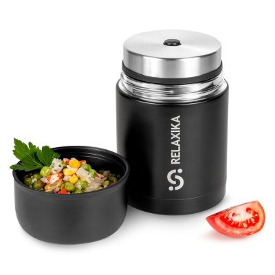 Термос для еды Relaxika 700, черный-6