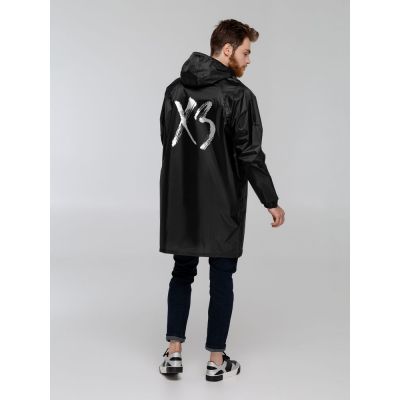 Дождевик с карманами «ХЗ», черный-0