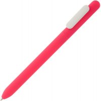 Ручка шариковая Slider Soft Touch, розовая с белым
