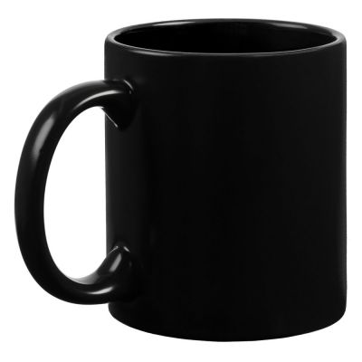 Кружка-хамелеон On Display, матовая, черная-1