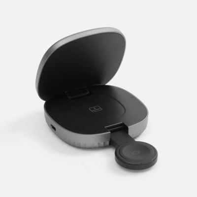 Складная станция беспроводной зарядки flowPad, серая-2