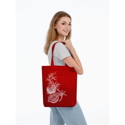 Холщовая сумка Grand Granat, красная-2