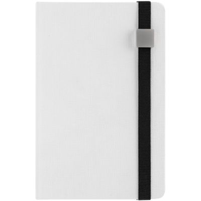 Блокнот Tex Metal, недатированный, белый с черным-1