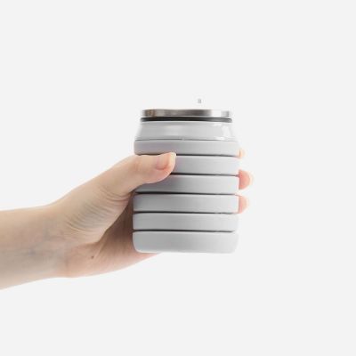 Складная бутылка для воды Folla, серая-6