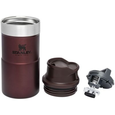 Термокружка Stanley Classic Trigger Action 250 One hand 2.0, бордовая-3