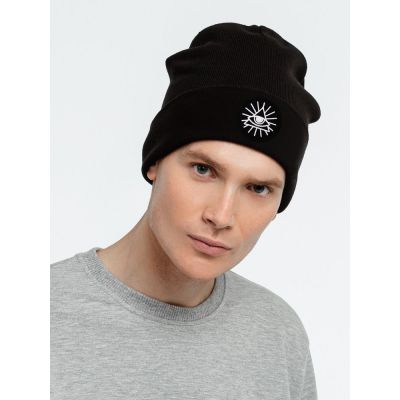Шапка «Масонский глаз», черная-0