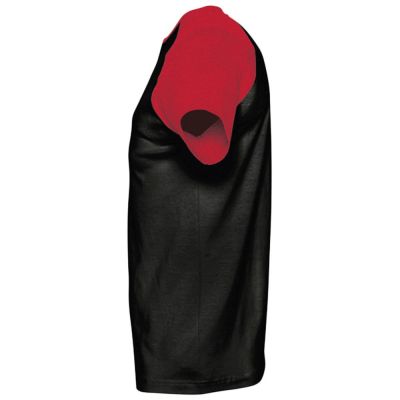 Футболка мужская двухцветная Funky 150, черная с красным-2