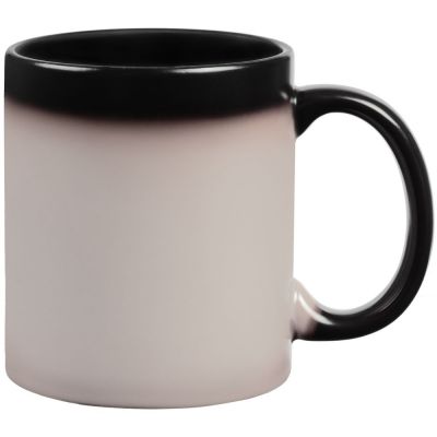 Кружка-хамелеон On Display, матовая, черная-4