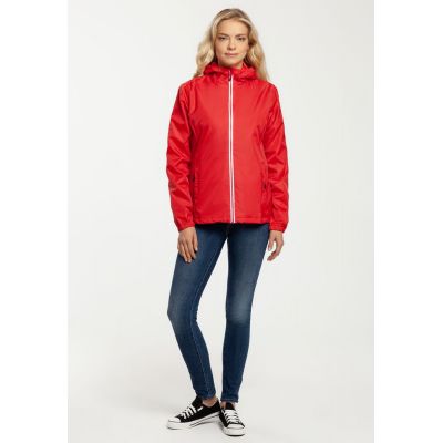 Ветровка женская Fastplant красная-9