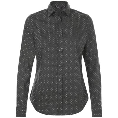 Рубашка женская Becker Women, темно-серая с белым-0