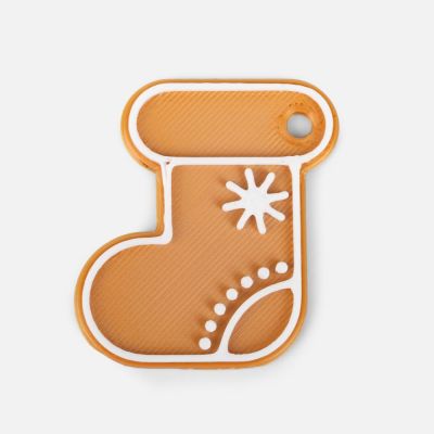 Мини-подвеска «Пряник», 3D-печать на заказ, носочек-0