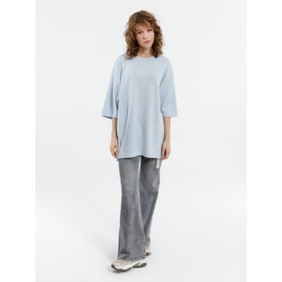 Джемпер с коротким рукавом Siluetti Volumica, светло-голубой-6