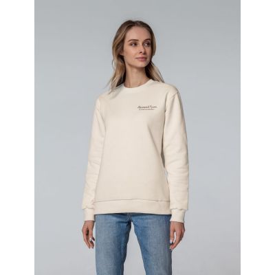 Свитшот женский с вышивкой «Маленький принт», светло-желтый-0