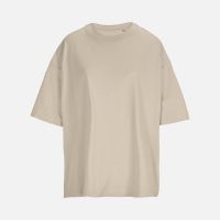 Футболка оверсайз женская Boxy Women, бежевая (льняная)