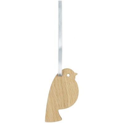 Деревянная подвеска Carving Oak, в форме снегиря-1