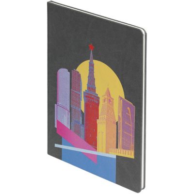 Блокнот Moscow State of Mind, в линейку, серый-0