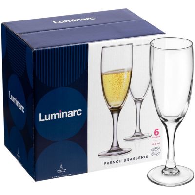 Набор из 6 бокалов для шампанского «Французский ресторанчик»-2