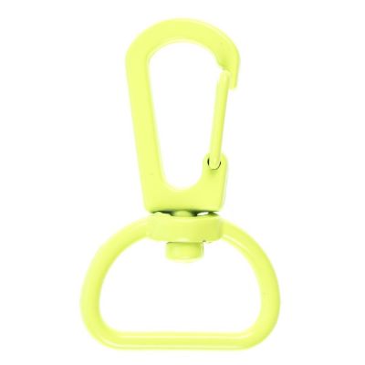 Застежка-карабин Snap Hook, M, желтый неон-0