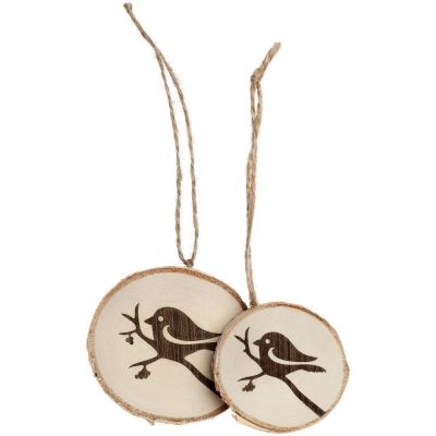 Подвеска Logger, малая, со снегирем-5