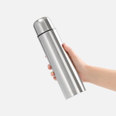 Термос Plain 750, ver.2, серебристый-5