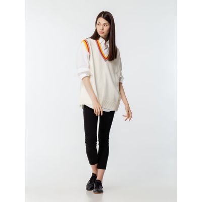 Жилет оверсайз унисекс Cornell в сумке, молочно-белый-10