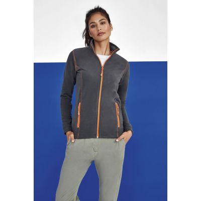 Куртка женская Nova Women 200, черная с ярко-голубым-3