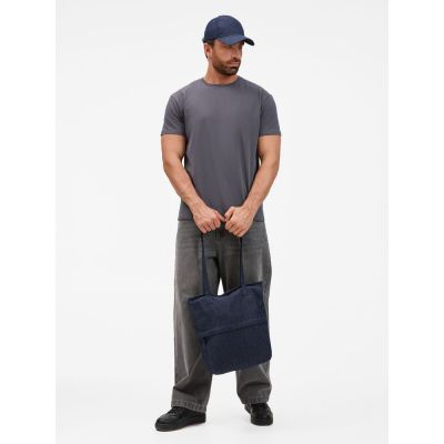 Сумка для покупок Denimate, темно-синяя-5