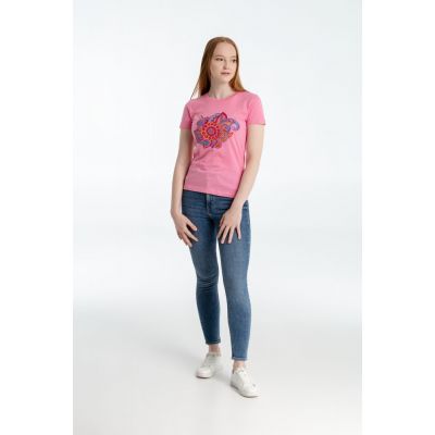 Футболка женская «Узор», розовая-3