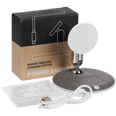 Универсальная зарядная станция Power Canvas, белая-10