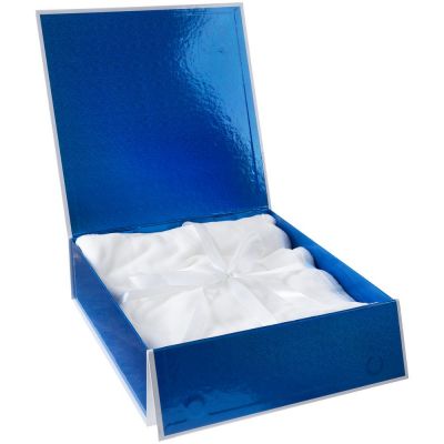 Коробка складная Gallant, L, белая с синим-3