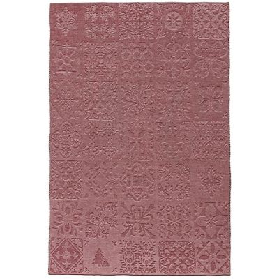 Плед Ornamental, бордовый-1