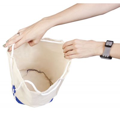 Холщовый рюкзак «Снежинка над костром»-1