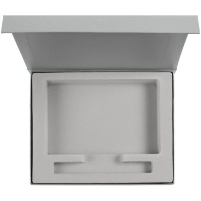 Коробка Rime под блокнот и ручку, серебристая-2