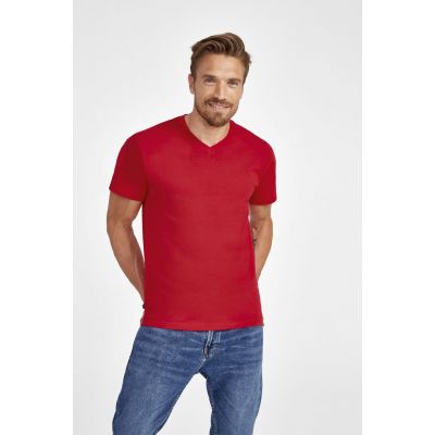 Футболка мужская с V-образным вырезом Victory 150, белая-3