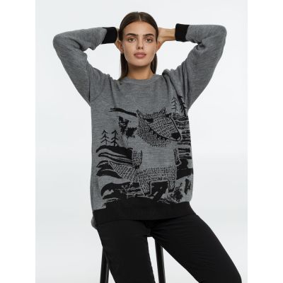 Джемпер «Серый в сером», серый-1